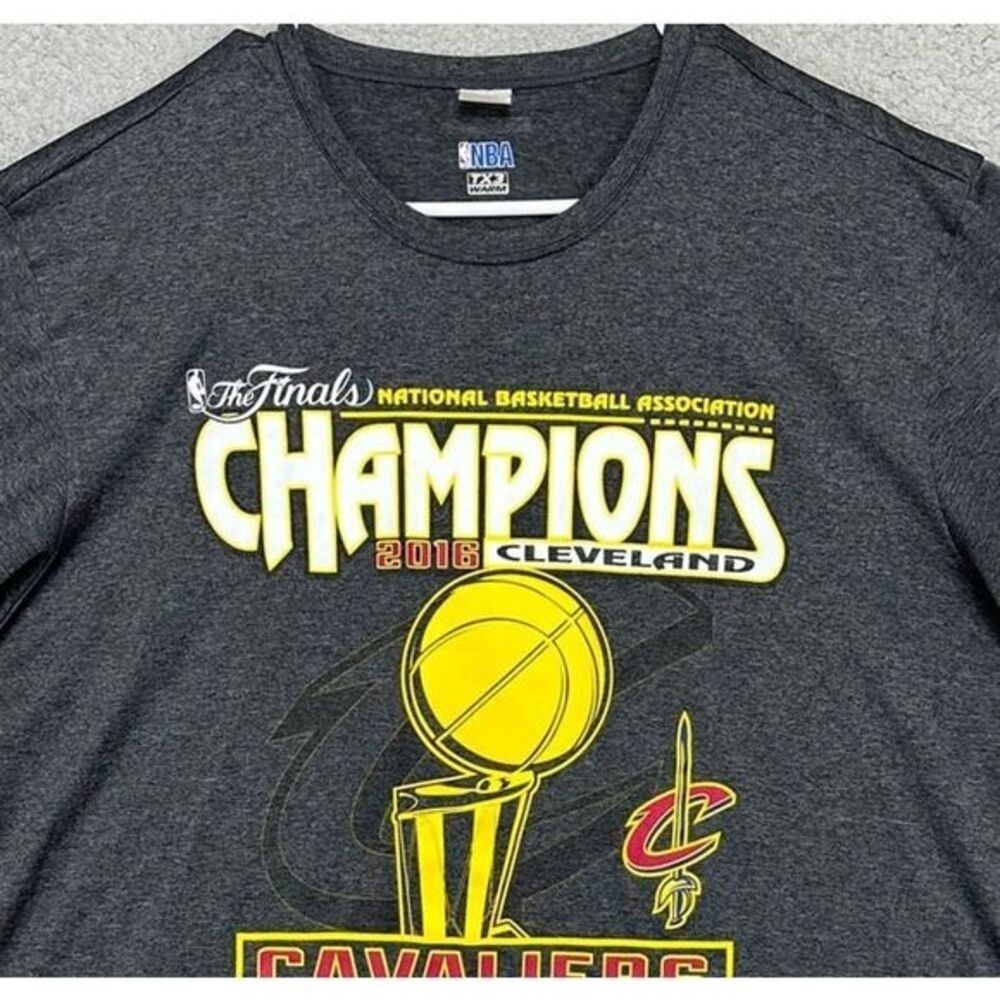 Cleveland Cavaliers Shirt Mens Large Grey 2016 NBA Championship T-Shirt TX3 Warm